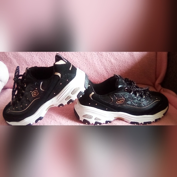 Brand New Sketcher's D' Lites Black,White & Gold Size 8.5 - Picture 5 of 8